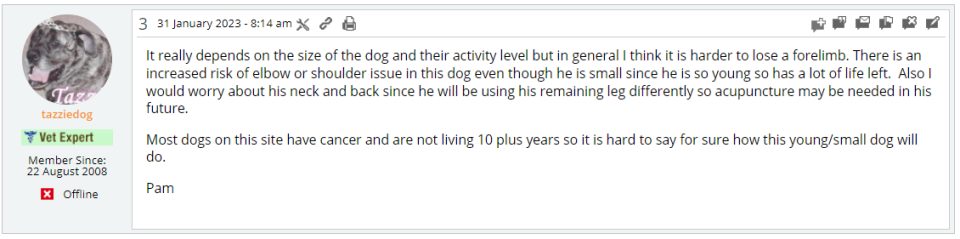 Help Tripawds volunteer forums moderator post