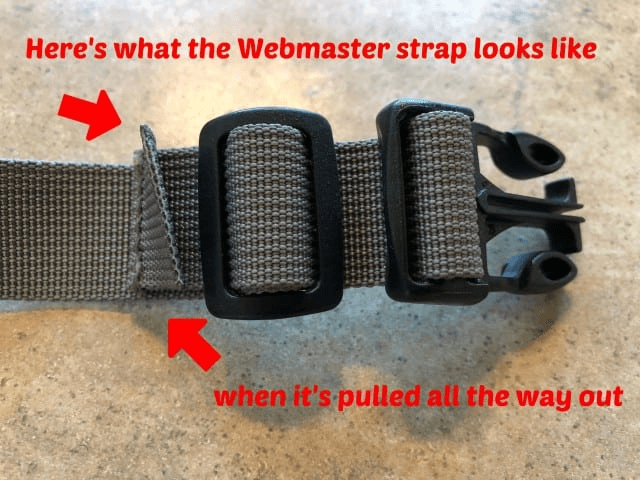 Tripawd dog harness straps extended